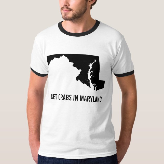 FÅ KRABBOR I MARYLAND TEE (Framsida)