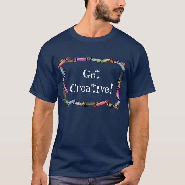 Få kreativet! tee (Framsida)