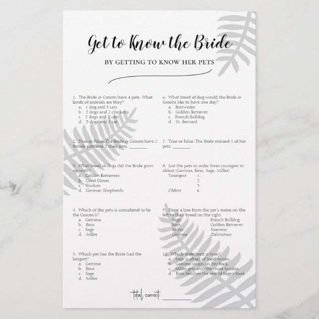 Få kunskap om Bride genom att lära känna sina husd (Framsida)