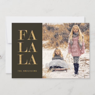 Fa la 4 Photo Collage Rustic Helgdag - platta kort