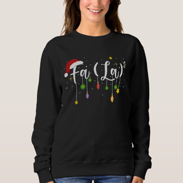 FA LA 8  Christmas Holiday  Falalalala Christmas M T Shirt (Framsida)