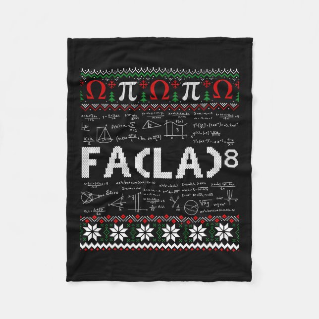 Fa (la)8 Den finländska jultomten Fa La Math Teach Fleecefilt (Framsidan)