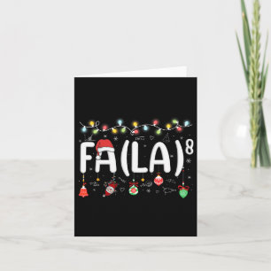Fa (la)8 Den finländska jultomten Fa La Math Teach Kort