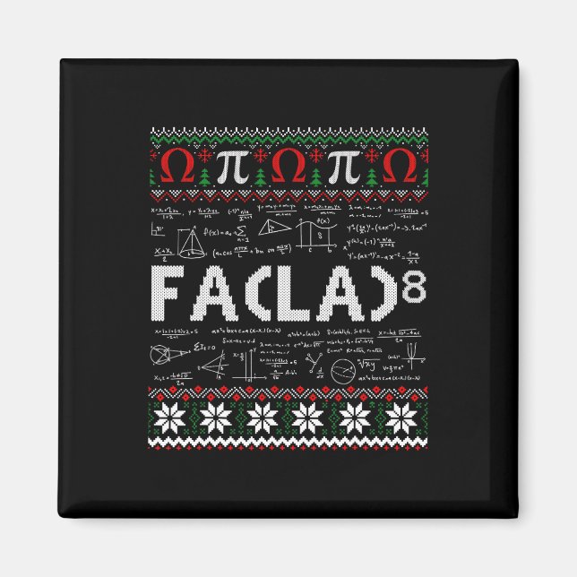 Fa (la)8 Den finländska jultomten Fa La Math Teach Magnet (Framsidan)