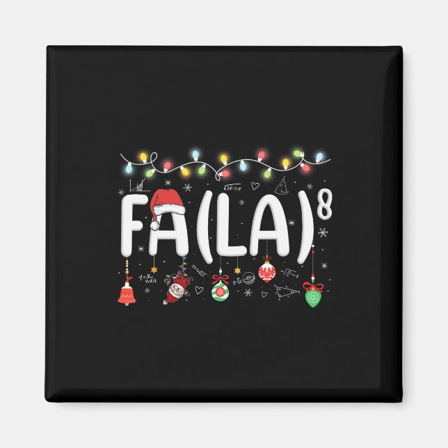 Fa (la)8 Den finländska jultomten Fa La Math Teach Magnet (Framsidan)