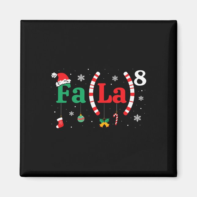 Fa (la)8 Den finländska jultomten Fa La Math Teach Magnet (Framsidan)