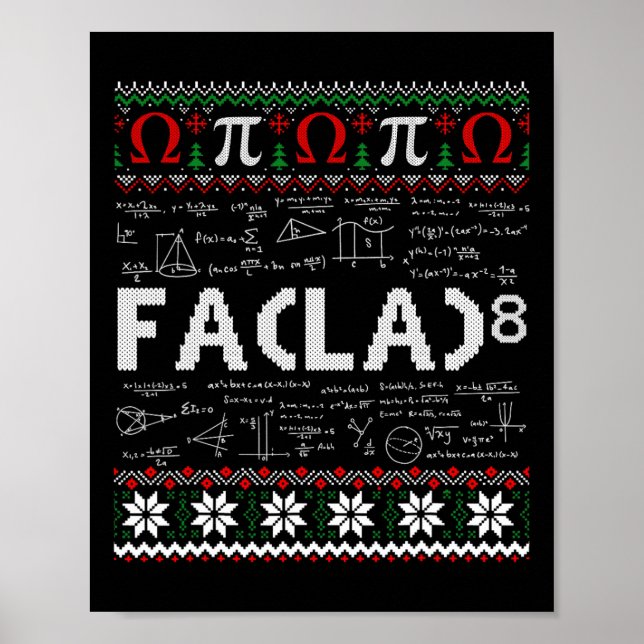 Fa (la)8 Den finländska jultomten Fa La Math Teach Poster (Framsidan)