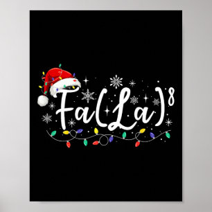 Fa (la)8 Den finländska jultomten Fa La Math Teach Poster