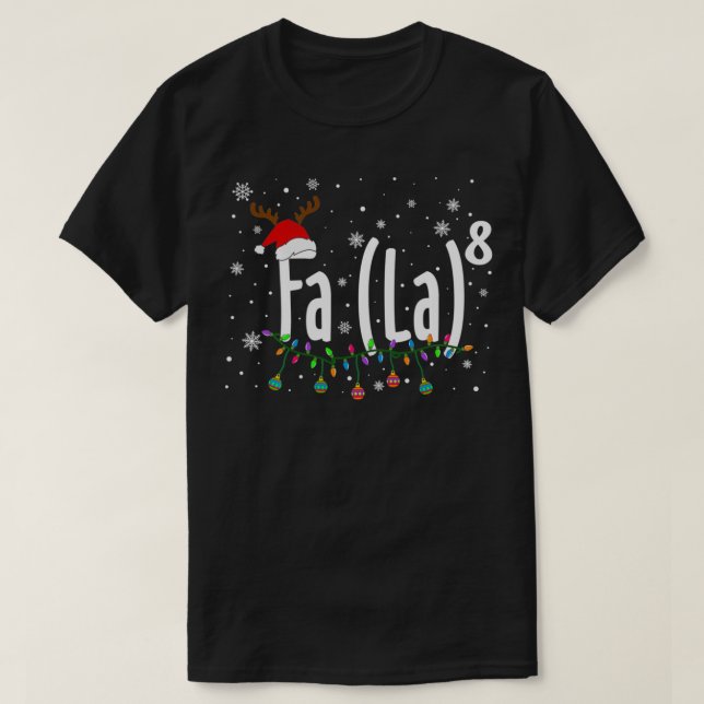 FA (LA)8 Den finniga jultomten Fa La Math T Shirt (Design framsida)