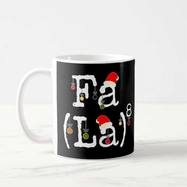 Fa La 8 - Finny jul Math Nerd, Funny Math Te Kaffemugg (Vänster)