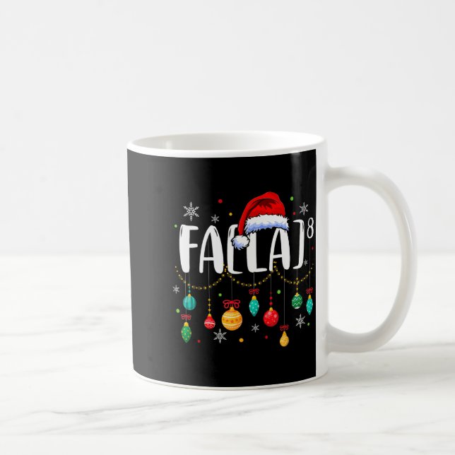 Fa (la) 8 Funny Christmas Santa Fa La Math Teacher Kaffemugg (Höger)