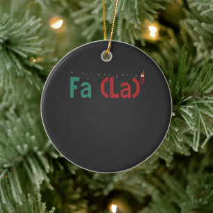FA (LA)8 Funny Nerdy Math jul Julafton Gift Julgransprydnad Keramik