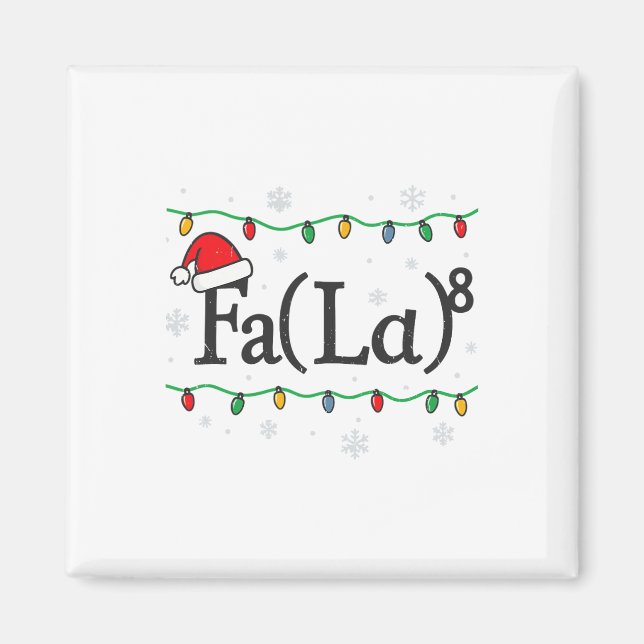 Fa (la) 8 Rolig Jul för Matematiklärare Fula Sweat Magnet (Framsidan)