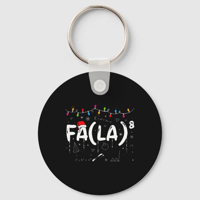Fa (la)8 Rolig jul Santa Fa La matematiklärare  Nyckelring (Framsida)