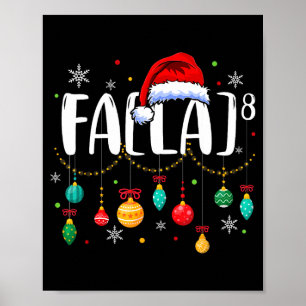 Fa (la) 8 Rolig jul Santa Fa La Matematiklärare Poster