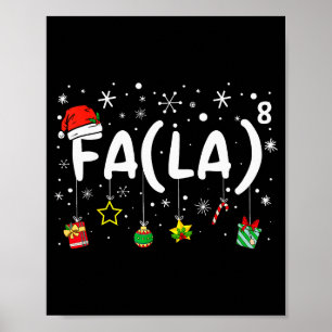 Fa (la)8 Rolig jul tomte Fa La Matematiklärare Poster