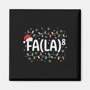 Fa La 8 Rolig Julsång Santa Matematiklärare S Magnet