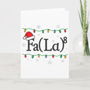 Fa (la) 8 Rolig Jultröja för Matematiklärare Fula Kort