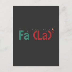 FA (LA)8 Roligt Nördigt Matematik Jul Julpresent Vykort