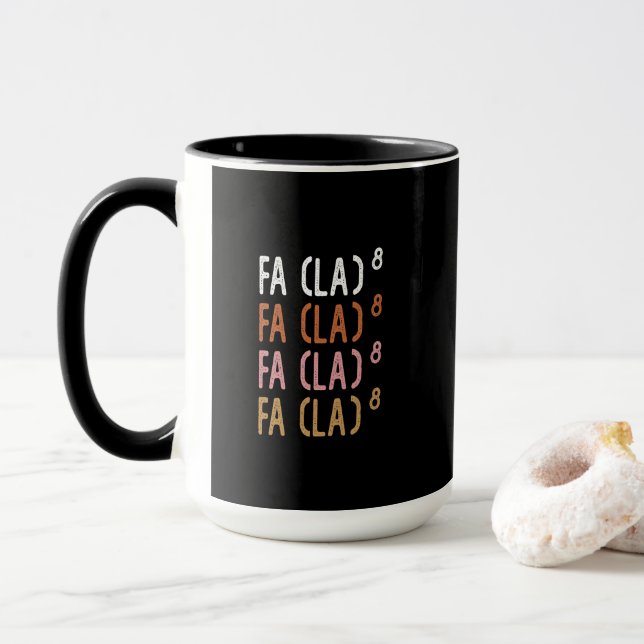 FA (LA)8 Rollig nördig matematik Mugg (Med munk)