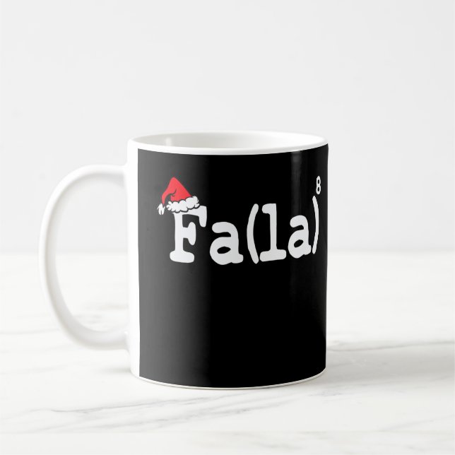 Fa La 8 Shirt - Math Teacher jul Shirt Fa La Kaffemugg (Vänster)