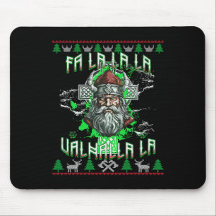 Fa La 8 Valhalla Santa Hat Viking Skull jul Musmatta