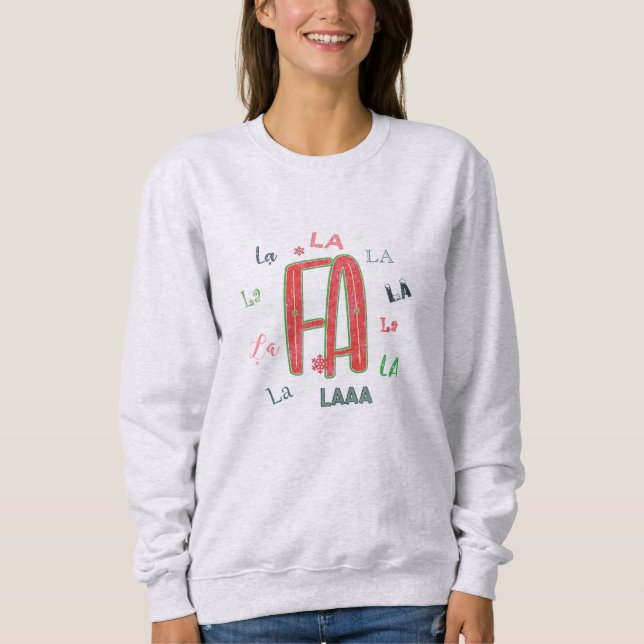 Fa La Adfair Women's jul Hoodie T Shirt (Framsida)