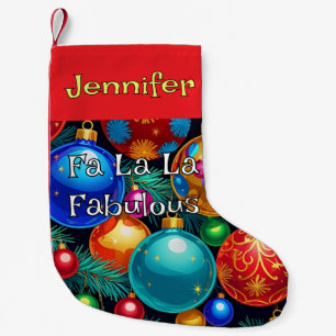 Fa La Fabulous Maximalist Tacky-Chic Liten Julstrumpa