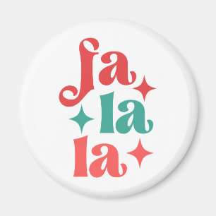 Fa La - Festive Helgdag Typography Design Magnet