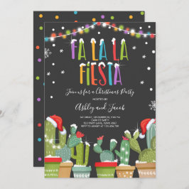 Fa La Fiesta Julpartiets inbjudan Cactus