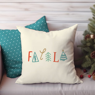 Fa La Funny Julgran Helgdag Baby Blanket Kudde