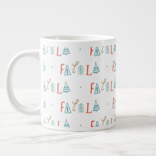 Fa La Funny Julgran Helgdag Jumbo Mugg