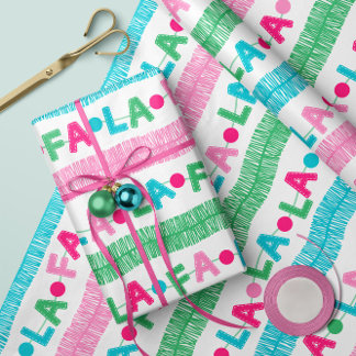 Fa La Garland - Julafton Wrapping Papper Roll Presentpapper