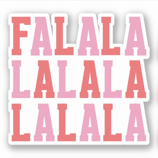 FA LA | Jul Klistermärken (Framsida)