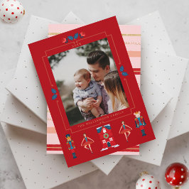 Fa La jul Nutcracker Ballet Dancer Julkort