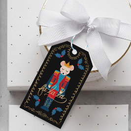 Fa La jul Nutcracker Mouse Kung to & from Presentetikett