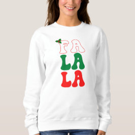 Fa la Julfesten - helgdag - röd grönt T Shirt