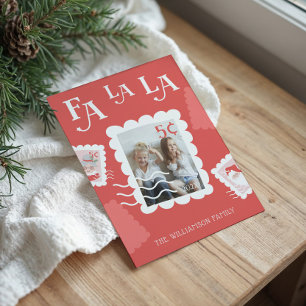 Fa La Jultomten Jul Postage Frimärke Photo Julkort