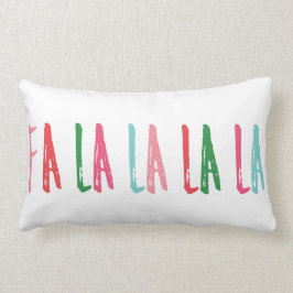 Fa La La Brush Lettering Helgdag jul Lumbarkudde