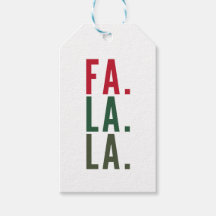 Fa La La, Cheerful Helgdag Labels