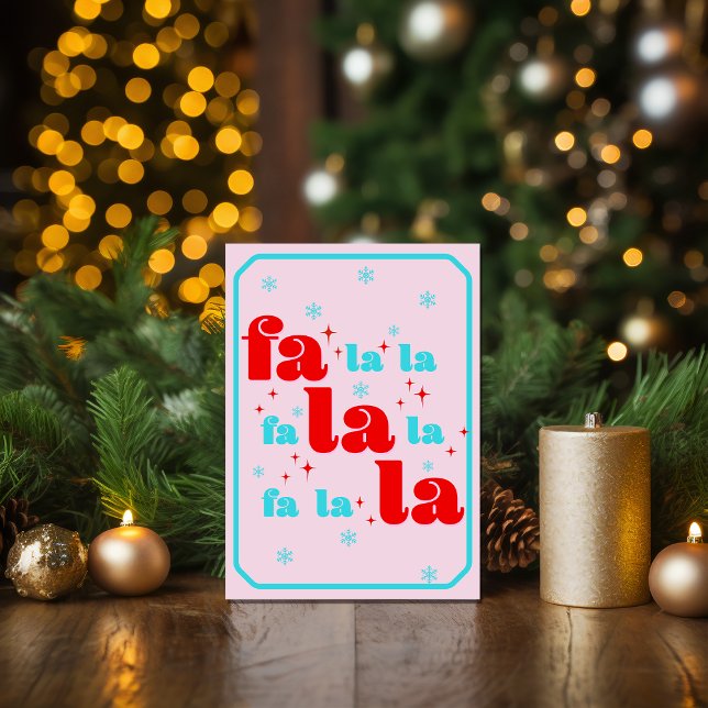 Fa La La Christmas Kort (Skapare uppladdad)