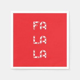 Fa La La christmas Pappersservett
