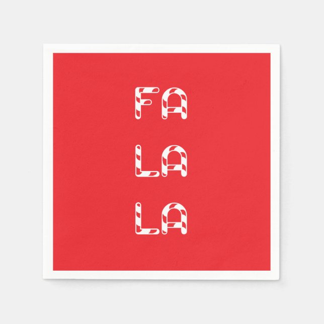 Fa La La christmas Pappersservett (Framsidan)