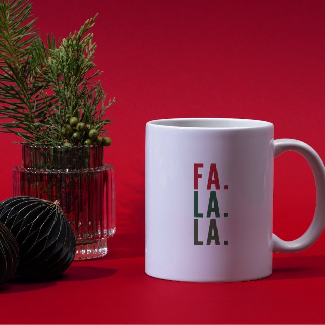 Fa La La, Festive Helgdag Drinkware Kaffemugg (Skapare uppladdad)