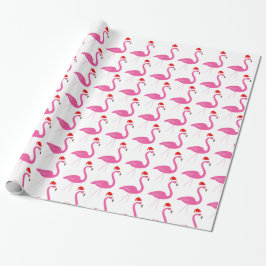 Fa la la Flamingo Helgdag Wrapping Papper Presentpapper