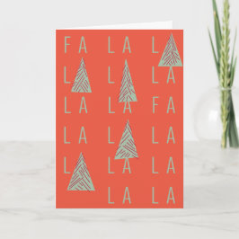 FA LA LA FOREST CHRISTMAS KORT