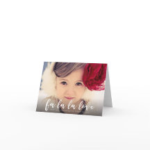 Fa La La Kärlek julfoto Hälsning