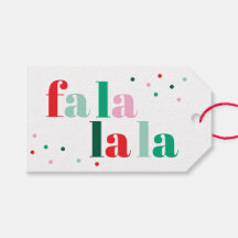 Fa La La La Christmas To/From Gift Tag
