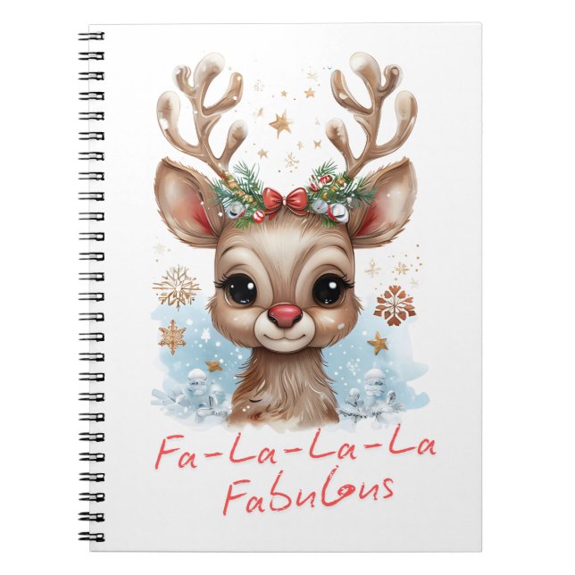 Fa-La-La-La Fabulous-Helgdag Anteckningsbok (Framsidan)