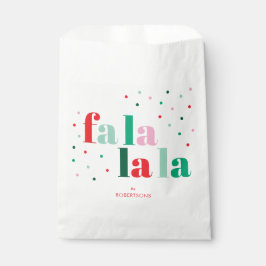 Fa La La La Holiday Favor Bags